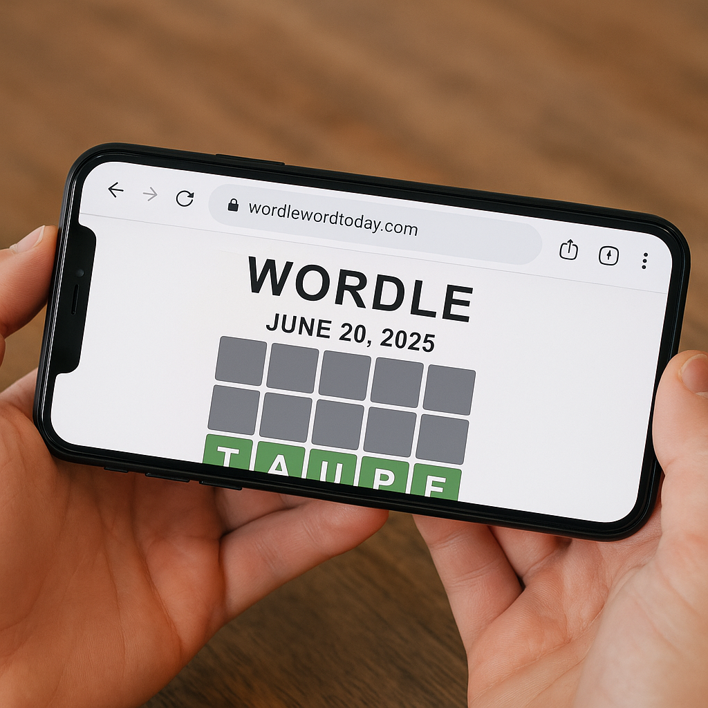 Wordle June 20 2025 answer & Hints – TAUPE