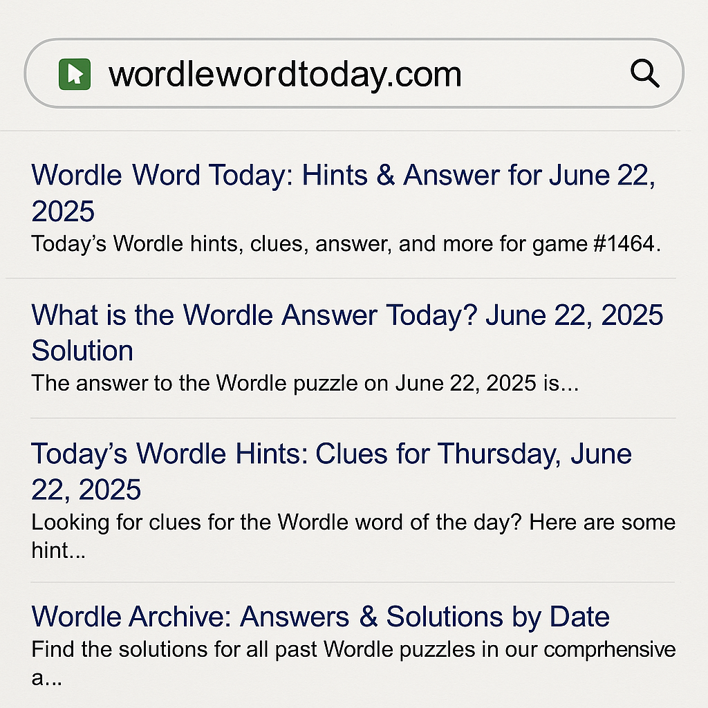 Wordle June 22 2025 Answer – THRUM with Hints & Meaning