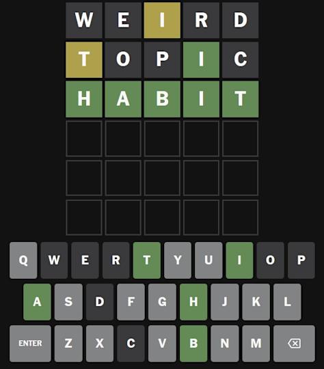 🧠 Wordle #1442: Clues & Strategy 3 Wordle Answer Today May 31 (#1442) – Hints, Clues & Solution (HABIT)