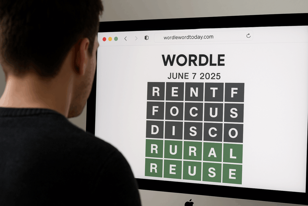 Wordle Answer for June 7, 2025 (#1449): The correct answer is REUSE. 3 Wordle Answer June 7 2025 – Today’s Solution & Hints